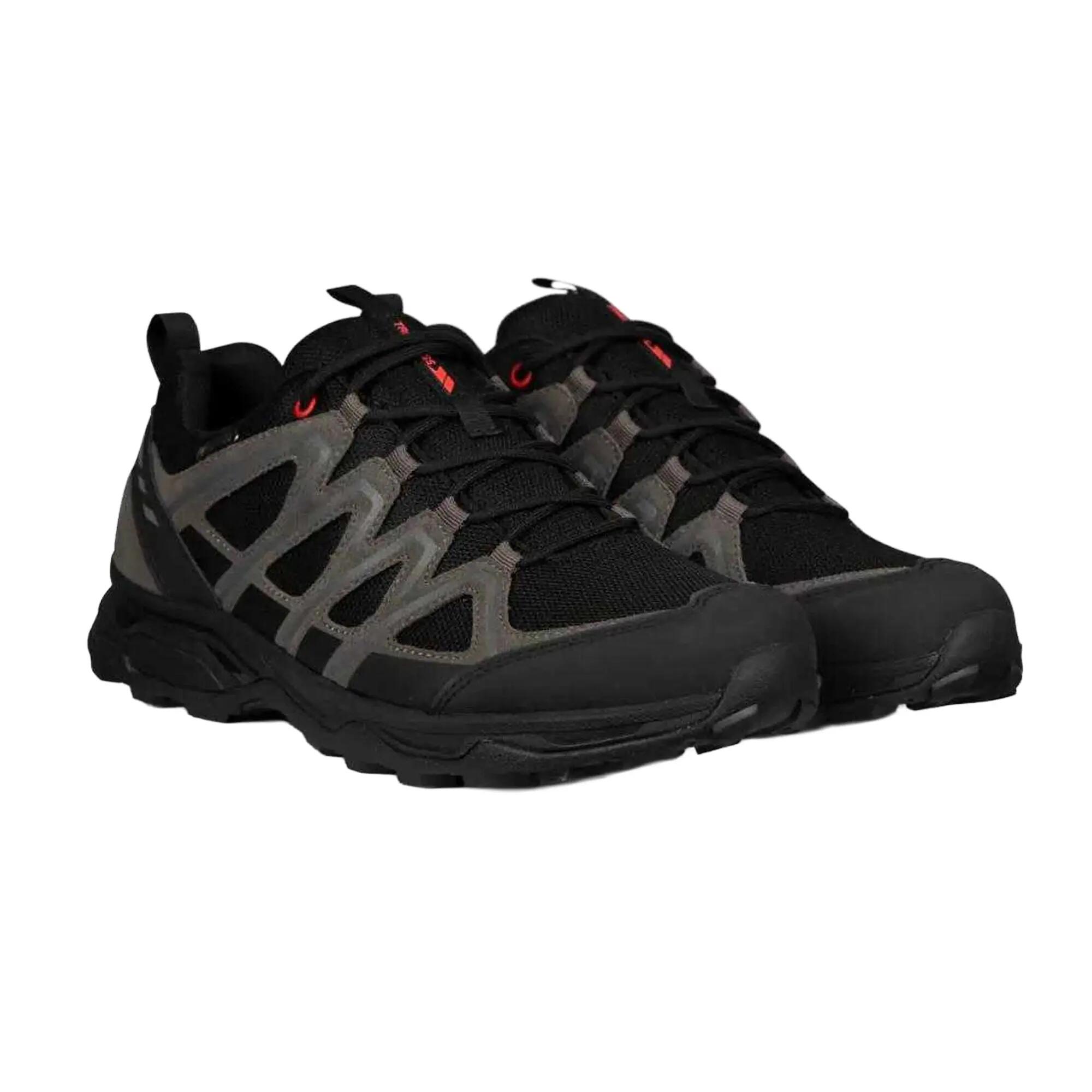 Scarpe Da Passeggio Pelle Scamosciata Uomo Trespass Carraig Nero Grigio 6/6