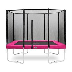 Trampoline - Combo - 305 x 214cm - Rechthoekig Roze