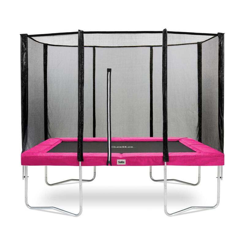 Trampolin - Combo - 305 x 214 cm - Rechteckig Rosa