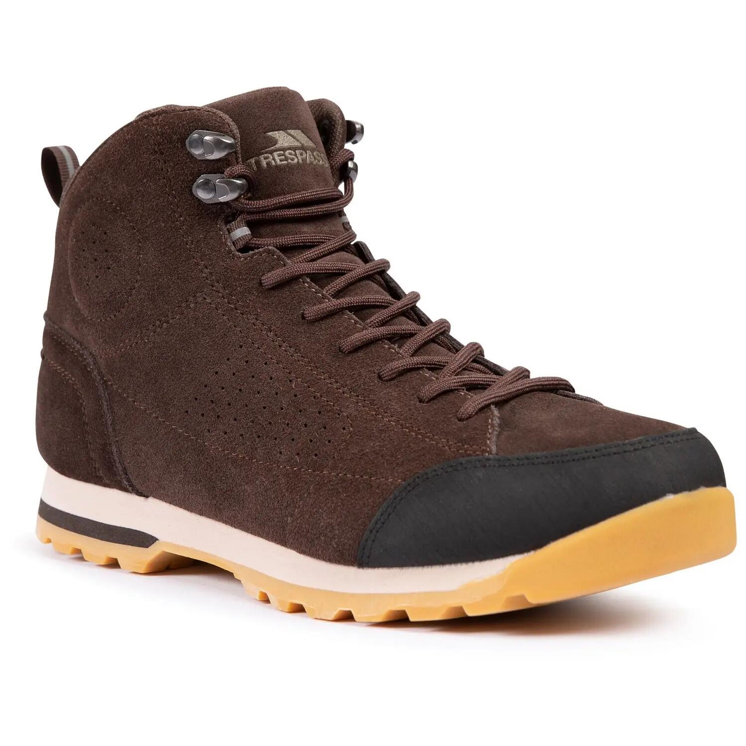 Botas de Senderismo de Ante Gale con Cordones para Hombre Marrón Oscuro 6/7