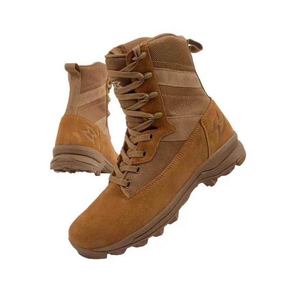 Dames T8 Athena Leren Wandelschoenen (Bruin) 5/5