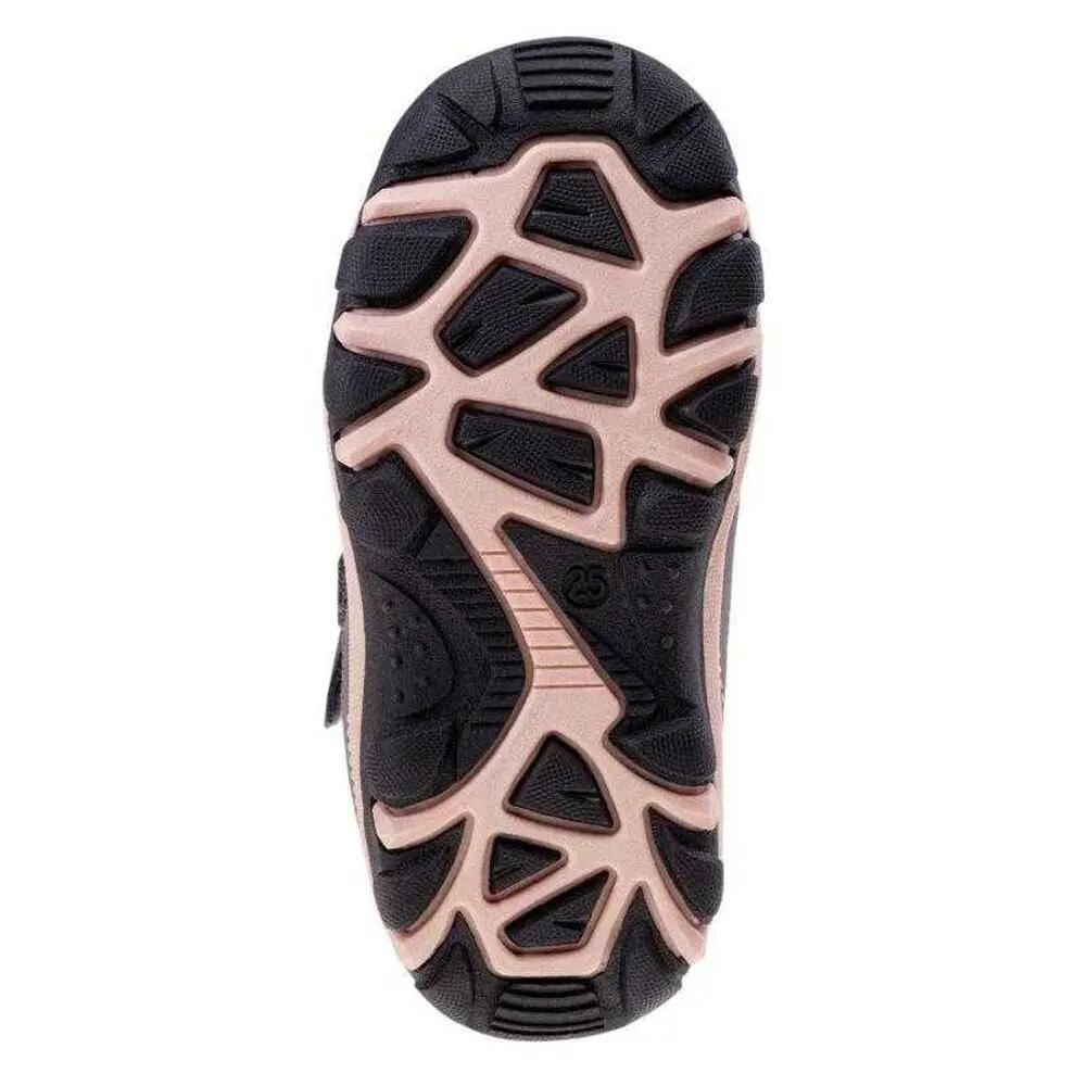 Botas de neve de corte médio Baisy para raparigas (Rosa / Cinzento) 5/6