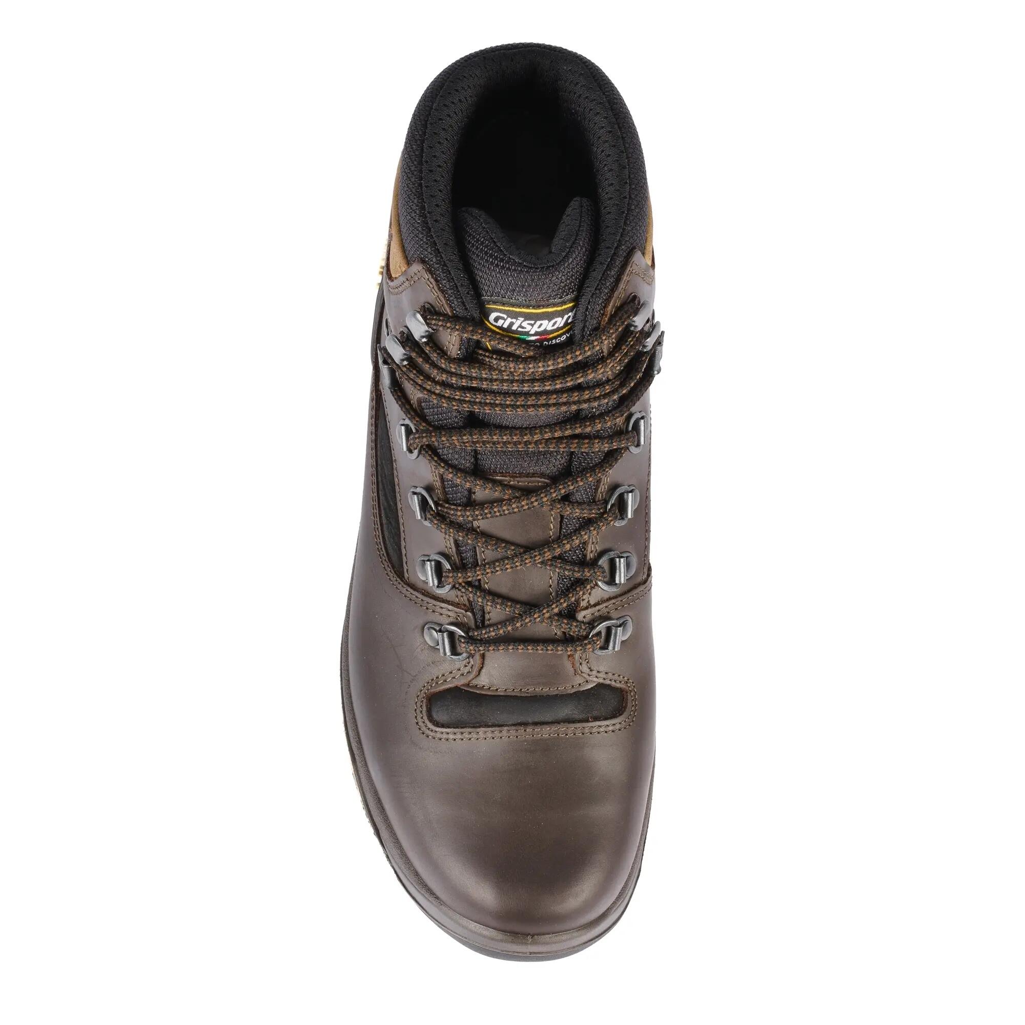 Mens Quatro Waxy Leather Walking Boots (Brown) 6/6