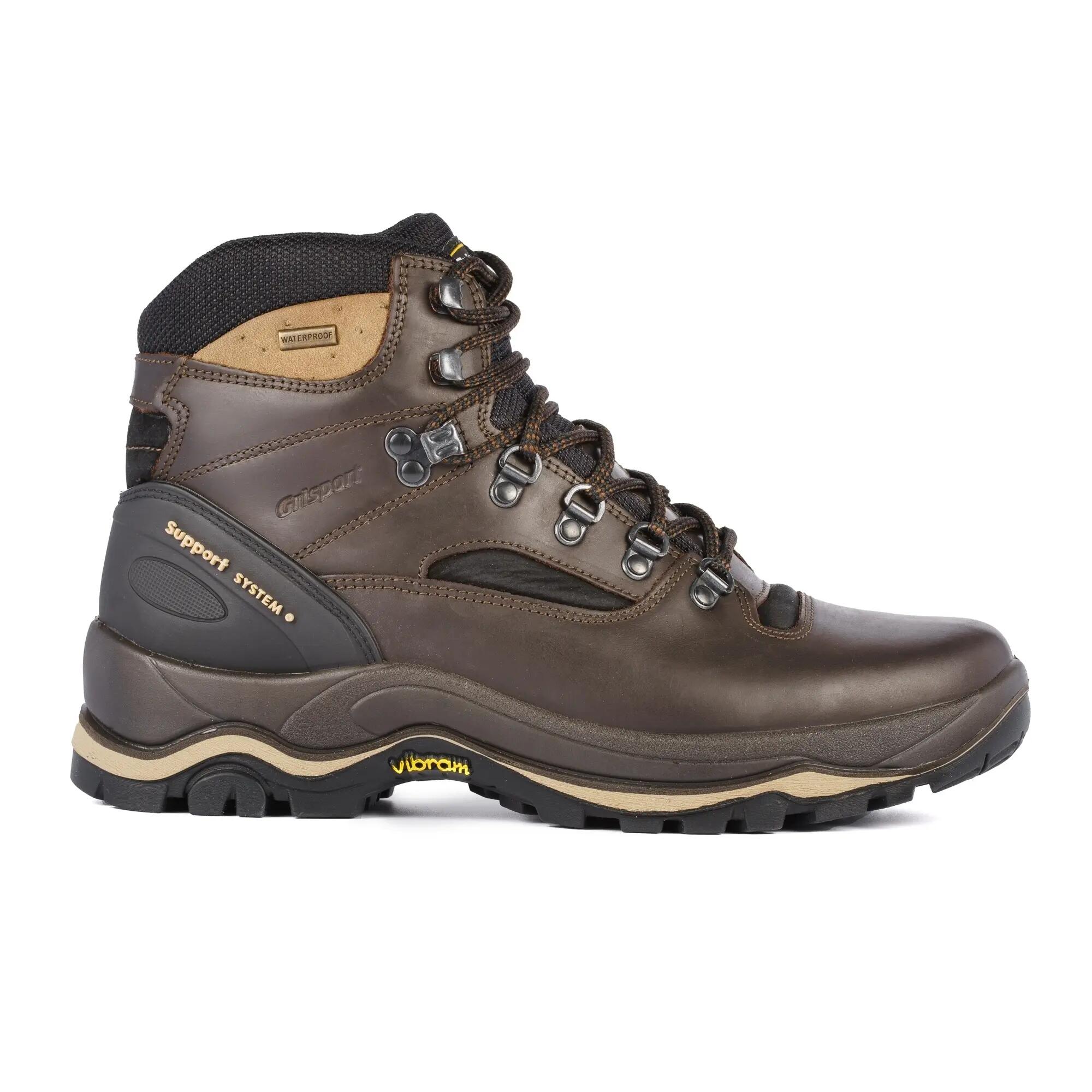 Mens Quatro Waxy Leather Walking Boots (Brown) 5/6