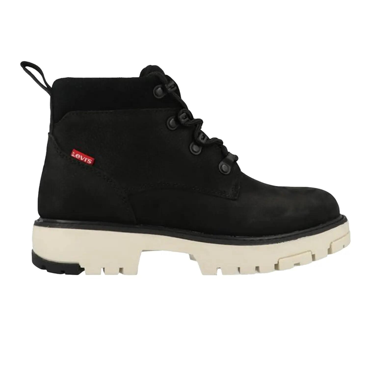 Dames Solvi Nubuck Enkellaarsjes (Zwart) 3/6