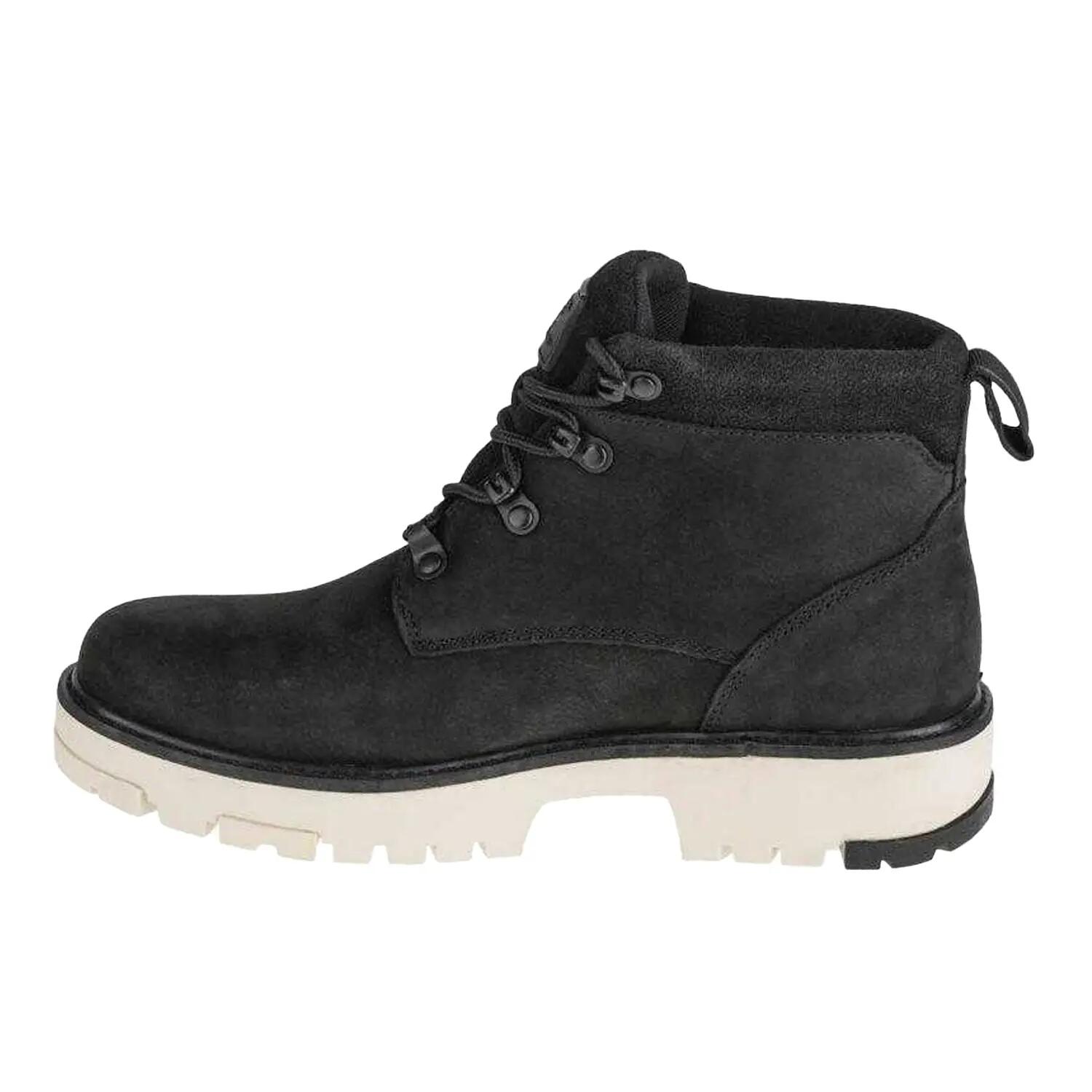 Dames Solvi Nubuck Enkellaarsjes (Zwart) 2/6