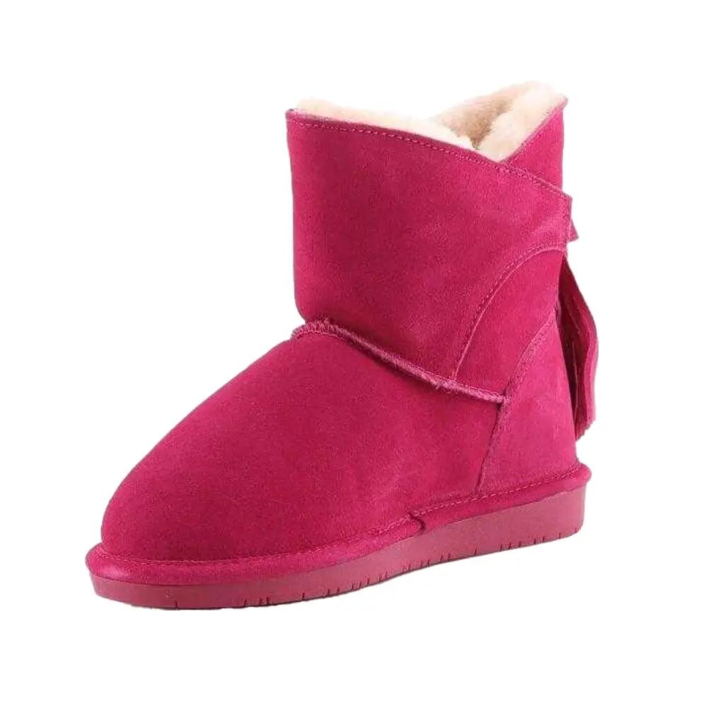 Stivali Da Neve PelleDonna Bearpaw Mia Pom Berry Rosa 6/6