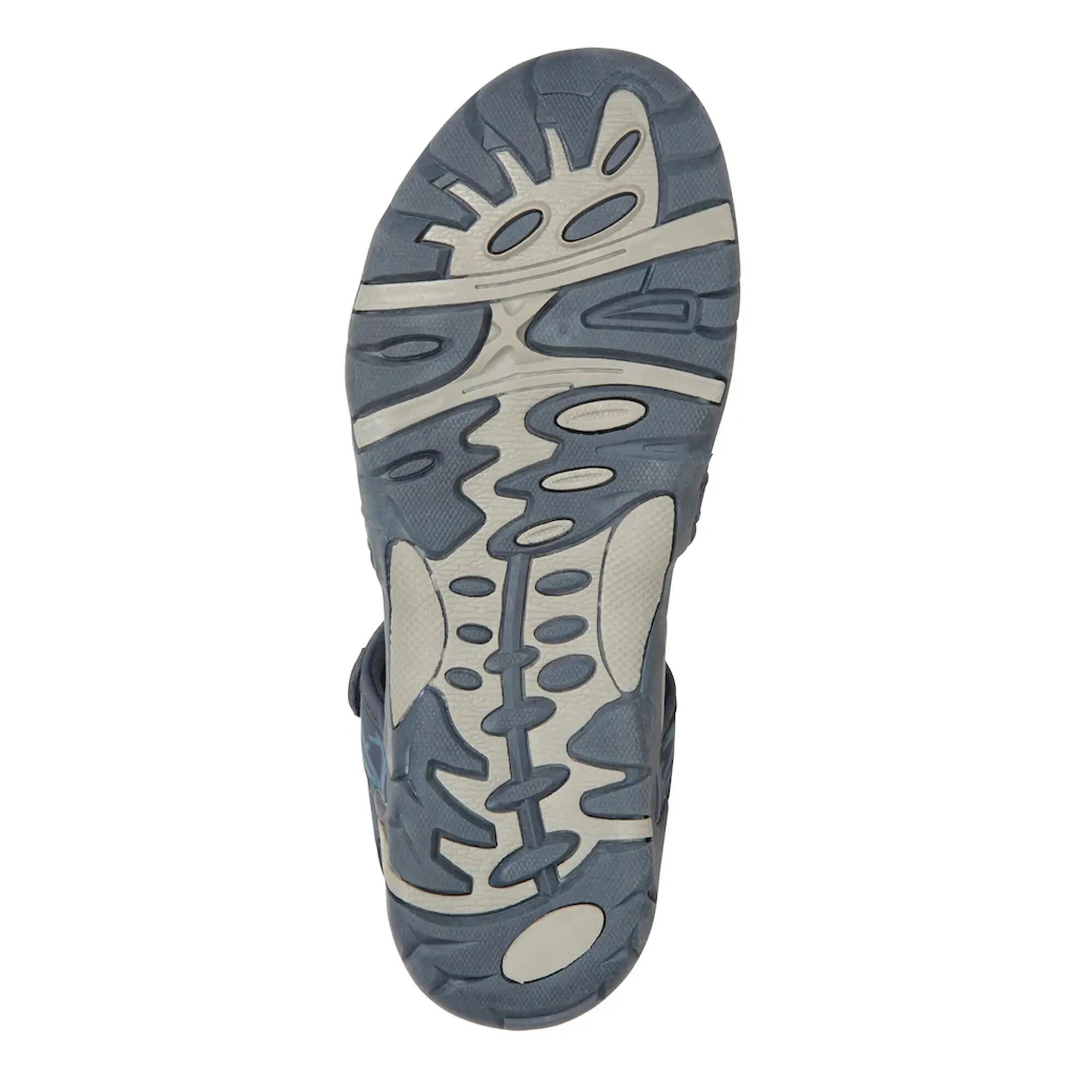 Womens/Ladies Santorini Wide Sandals (Navy) 5/6