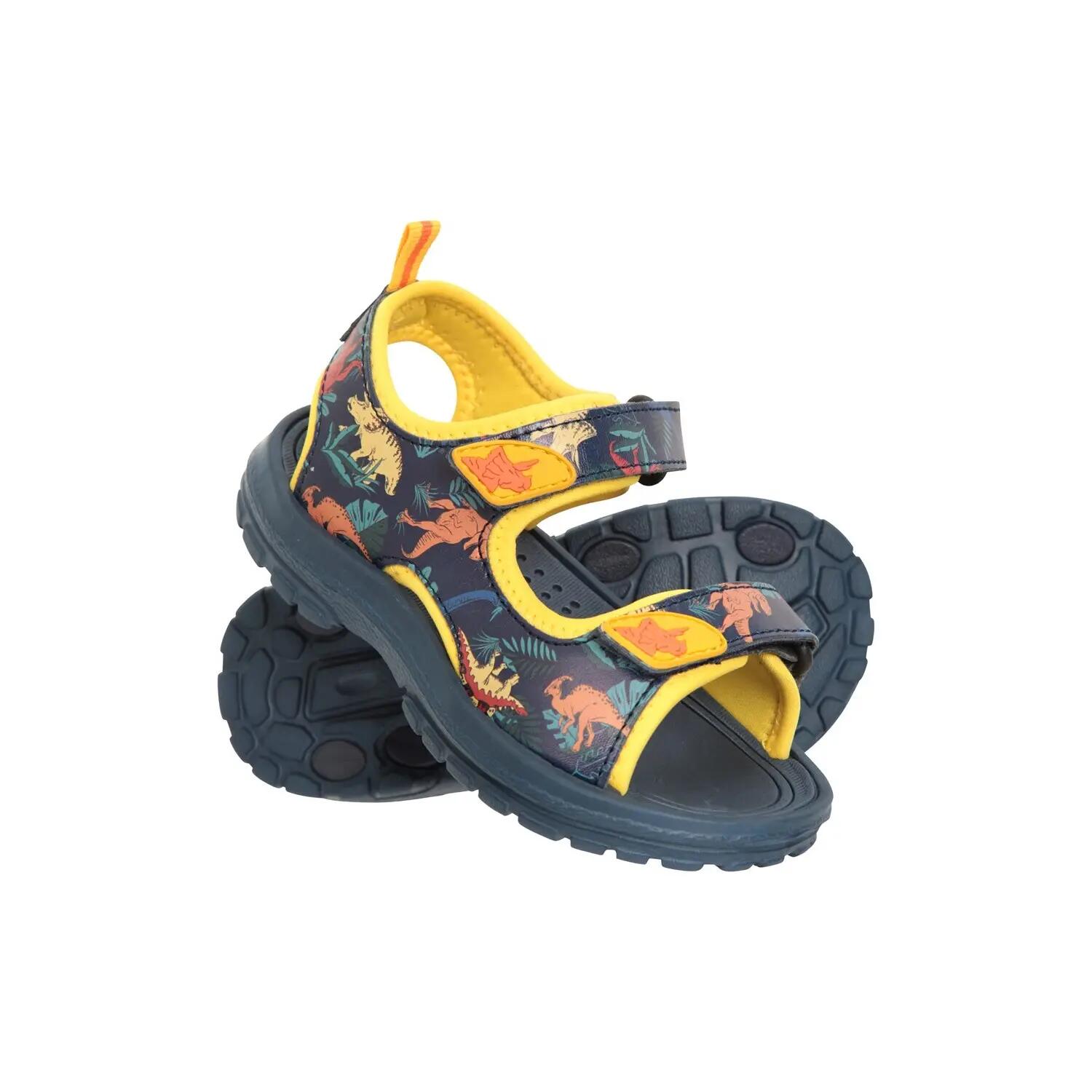 Sandalen Kinder Marineblau/Senf 6/6