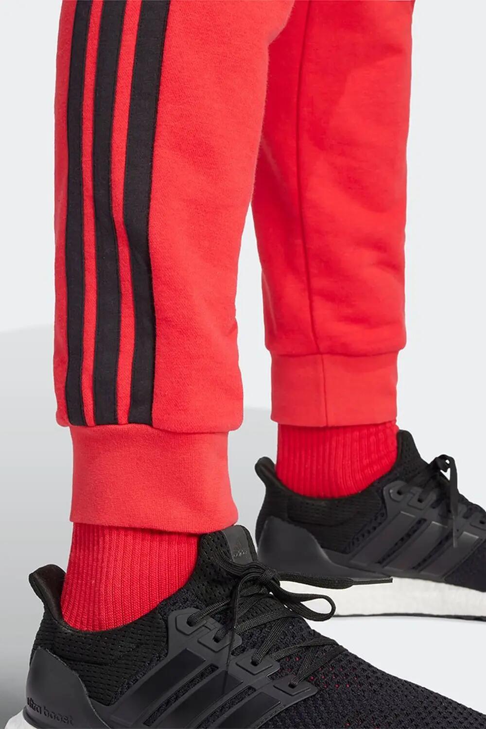 Pantalon Homem Adidas Essential 3 Stripes Vermelho 4/4
