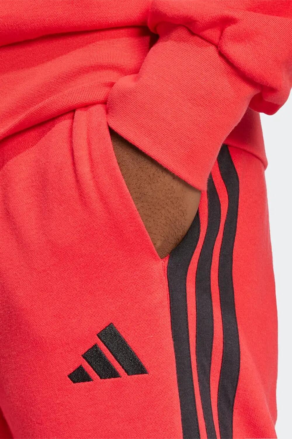 Pantalon Homem Adidas Essential 3 Stripes Vermelho 2/4