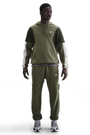 Chándal Casual Nike M NK Club Fleece Hooded Tracksuit Gx HV1165-222 Verde