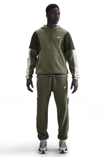 Chándal Casual Nike M NK Club Fleece Hooded Tracksuit Gx HV1165-222 Verde