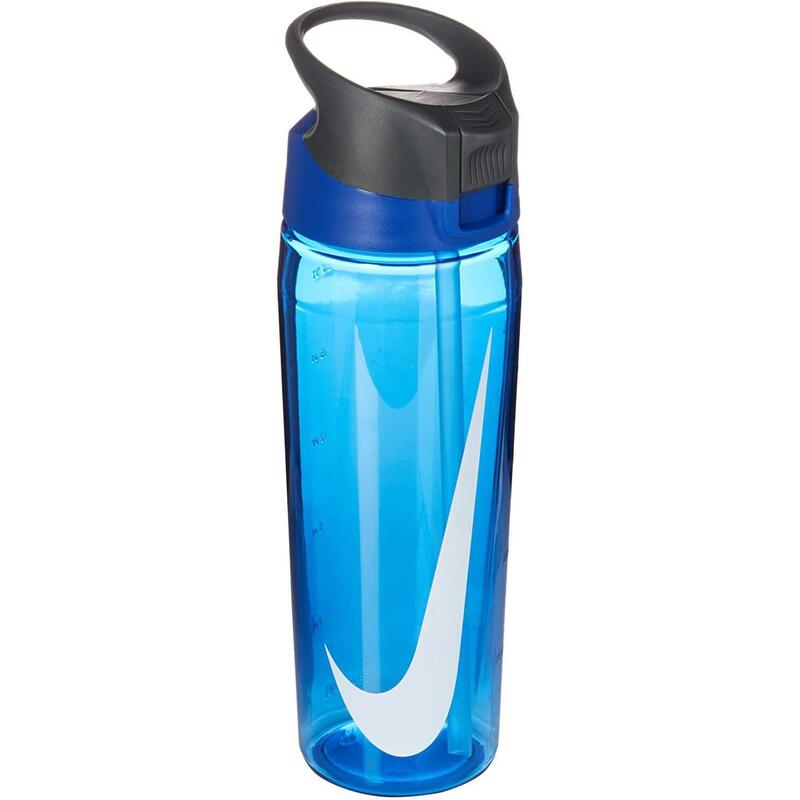 NIKE WATER BOTTLE HYPERCHARGE STRAW 24oz BLUE/WHITE