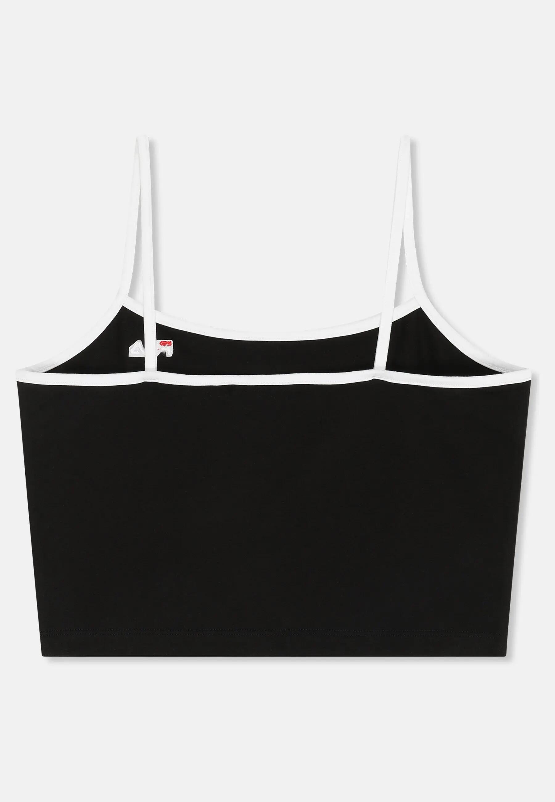 Débardeur court à fines bretelles Renella – Haut de sport femme – Coton 4/4