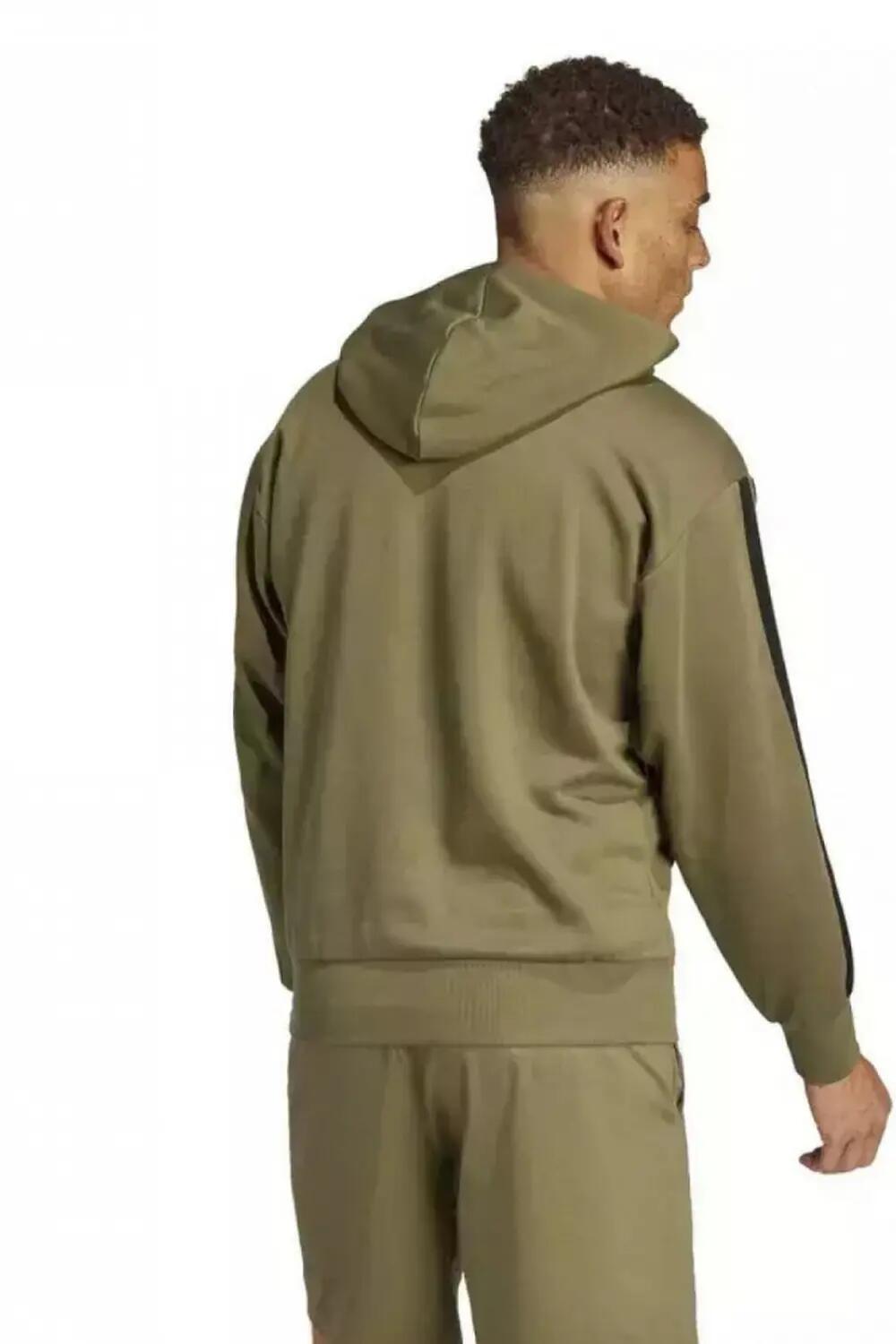 Sudadera con capucha de felpa Adidas M 3Stripes 4/4