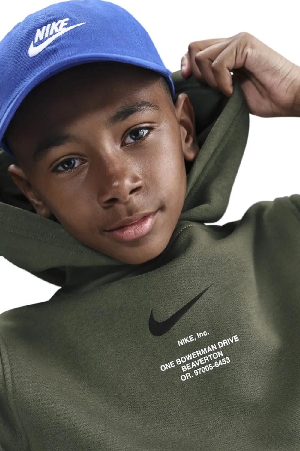 Sudadera con capucha de felpa Nike Sportswear Club Athl 3/4