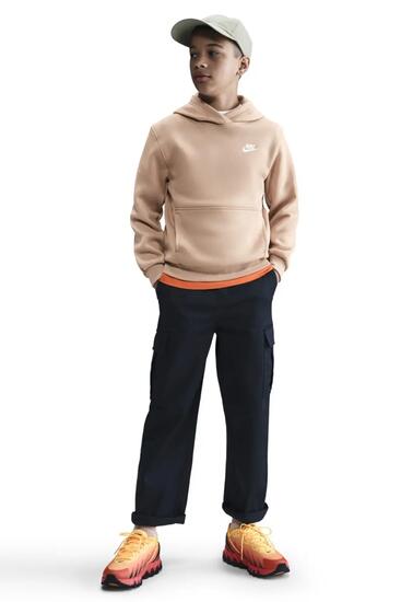 Sudadera Casual Unisex Nike Sportswear Club Fleece Big Kid FD3000-200 Beige
