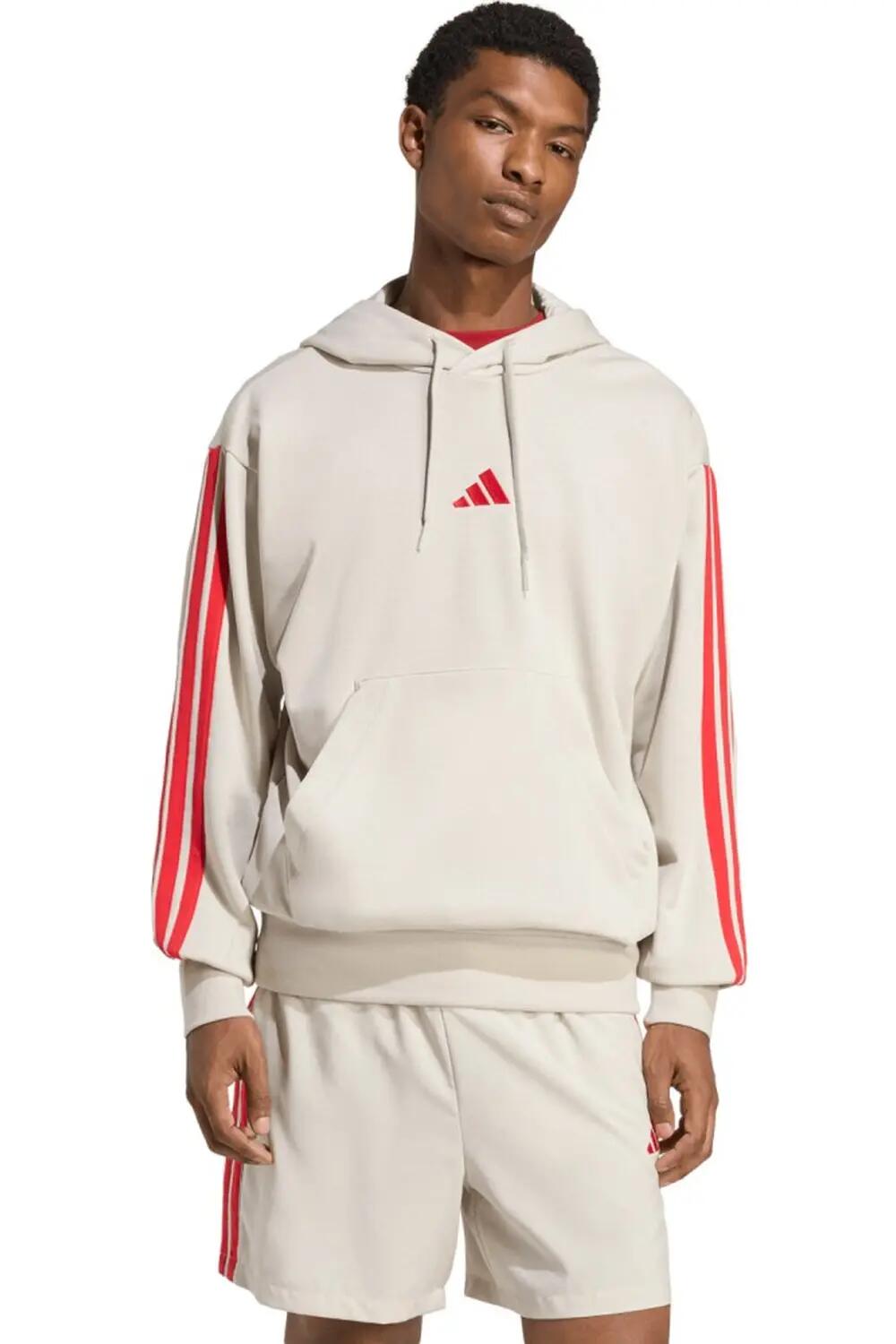Sudadera con capucha de felpa francesa de 3 franjas 2/3