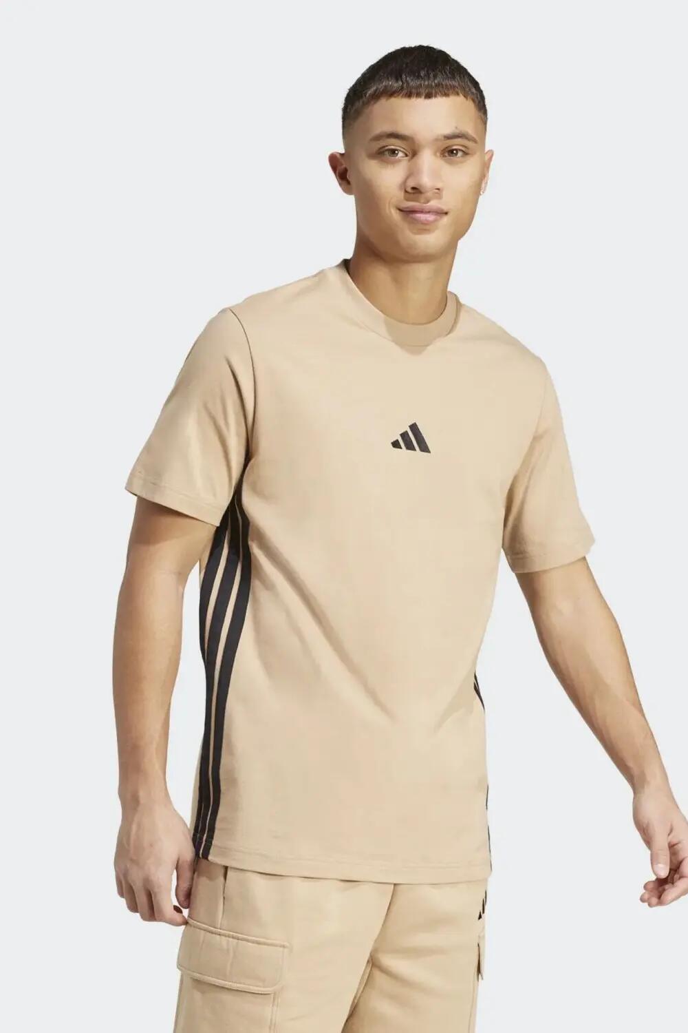 Camiseta de una sola capa con 3 franjas 4/4