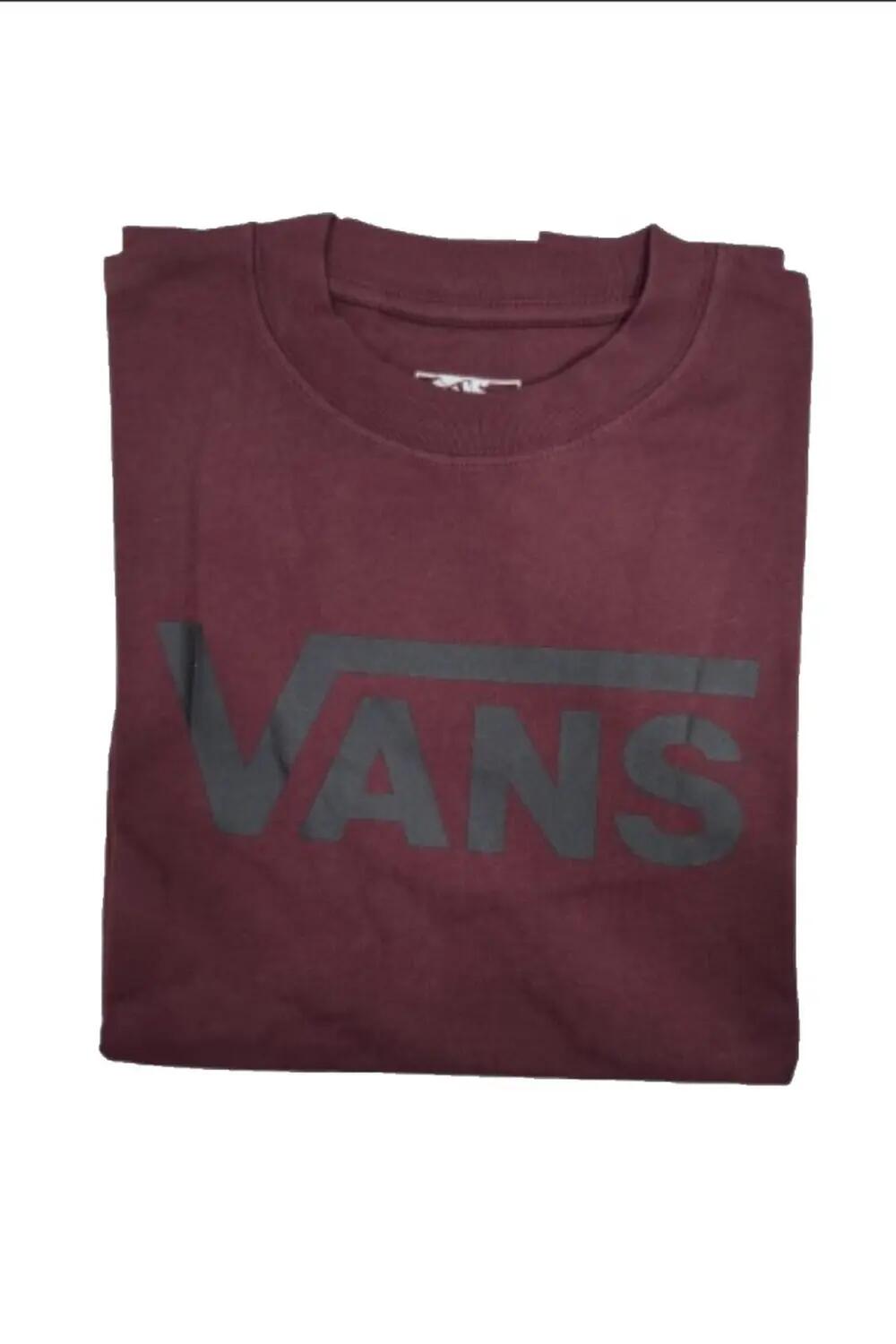 Camiseta para Homem Vans Clássica Grená. 2/3