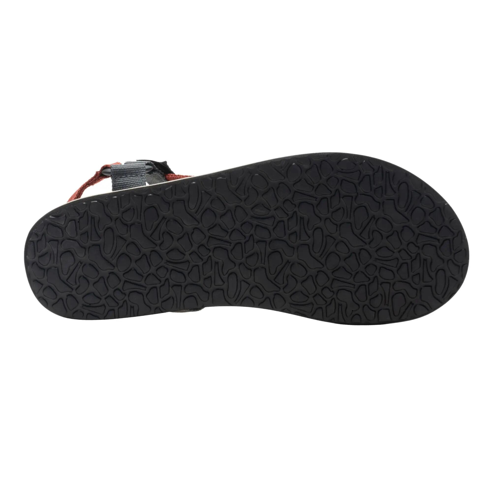 Sandales À Scratch VENDEAVOUR Homme (Gris Foncé / Rouge Orange) 7/7