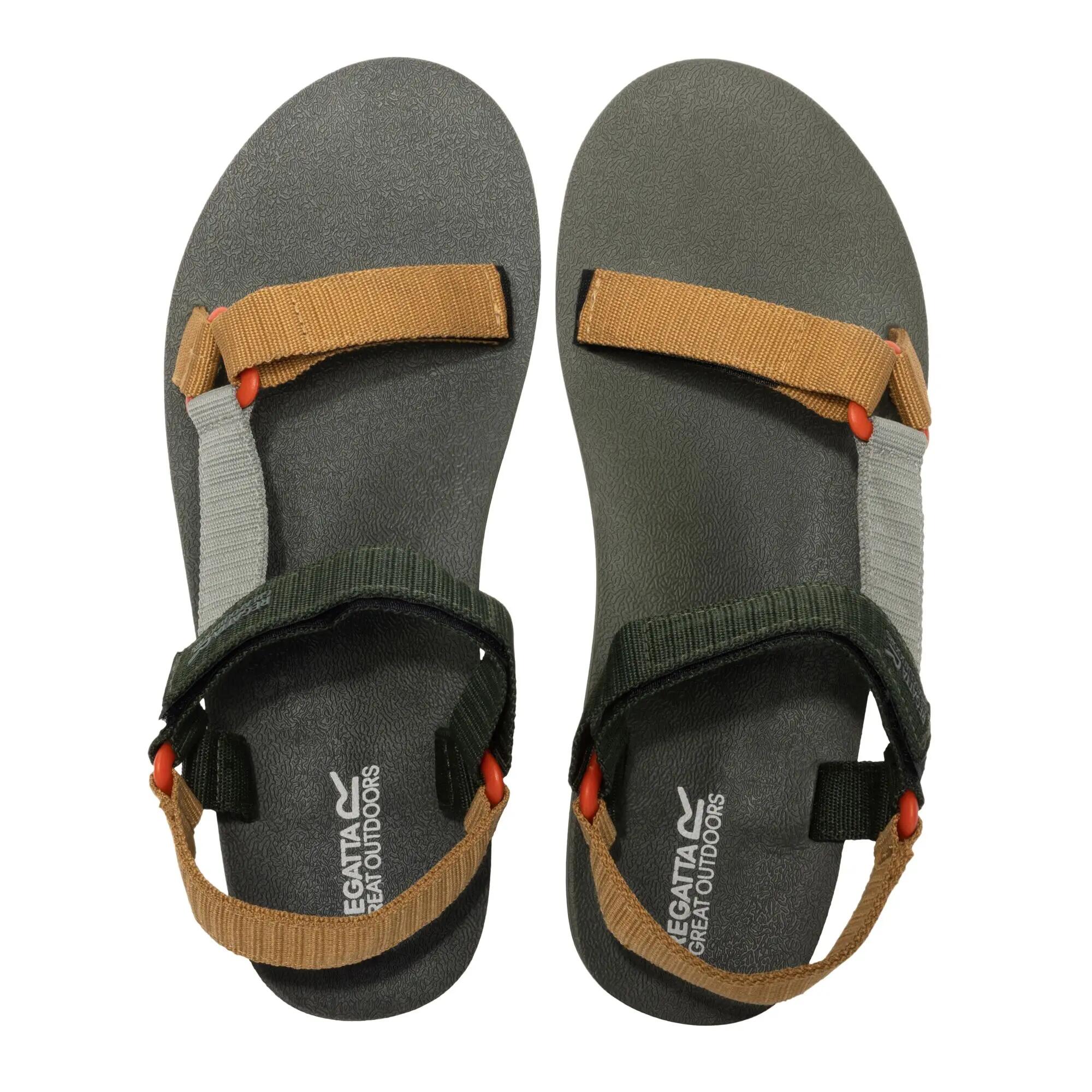 Sandalen "Vendeavour" Herren Dunkel-Khaki/Holzbraun 6/7