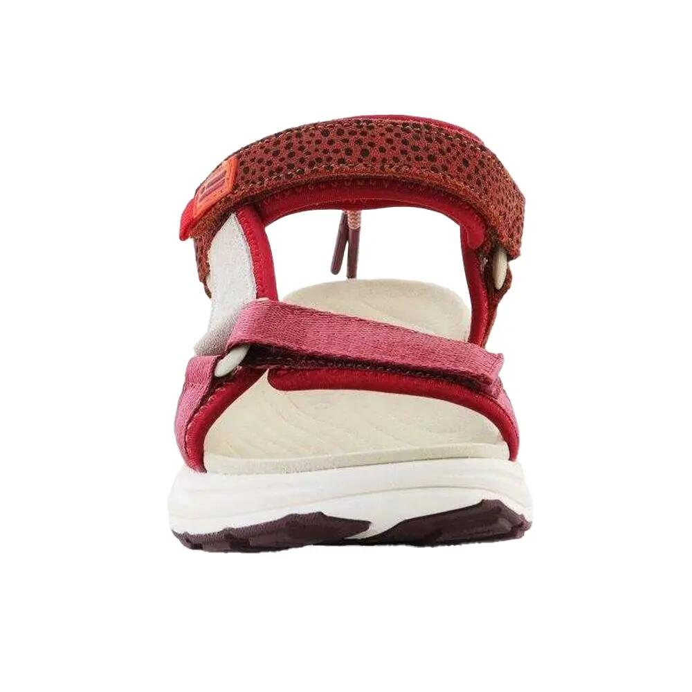 Sandalias Diseño de Rayas para Mujer Rojo 6/6