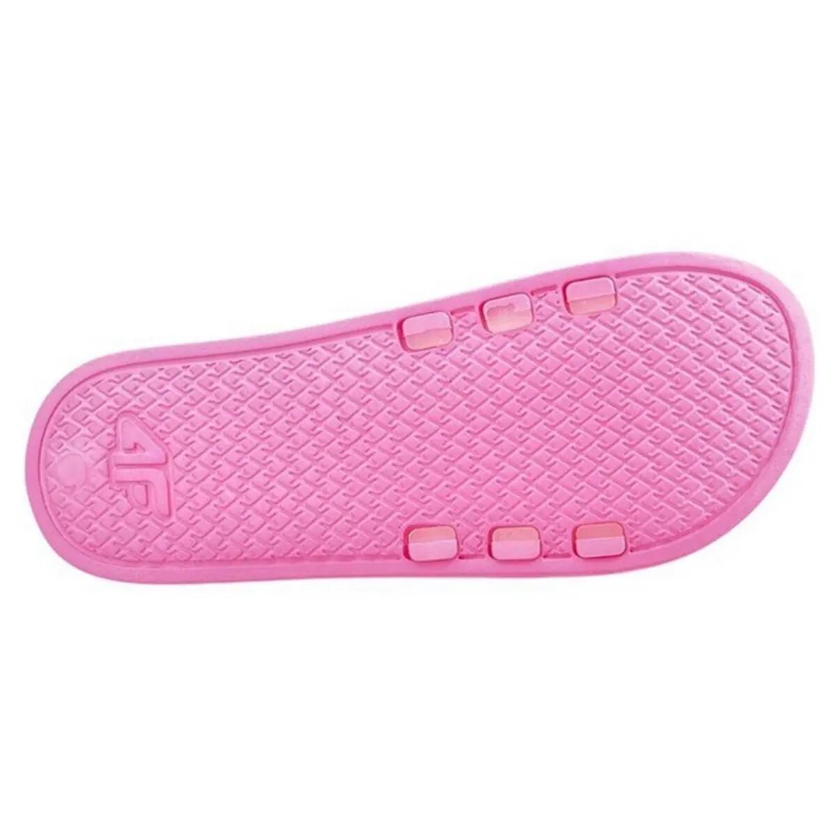 Claquettes Style Logo F045A Femme (Rose) 5/5
