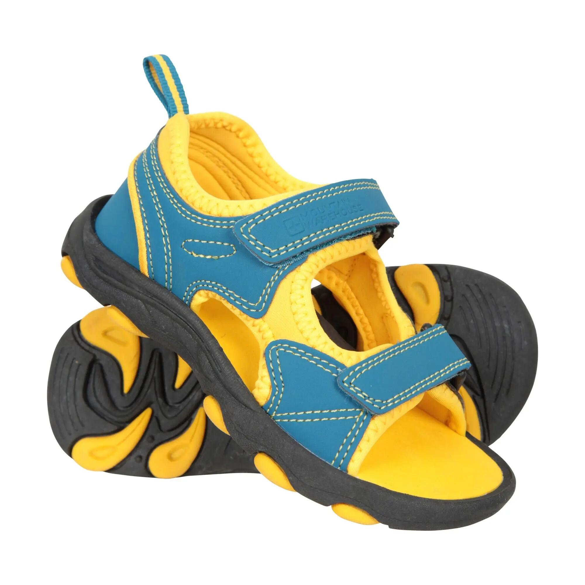 Childrens/Kids Pebble Sandals (Teal) 6/6