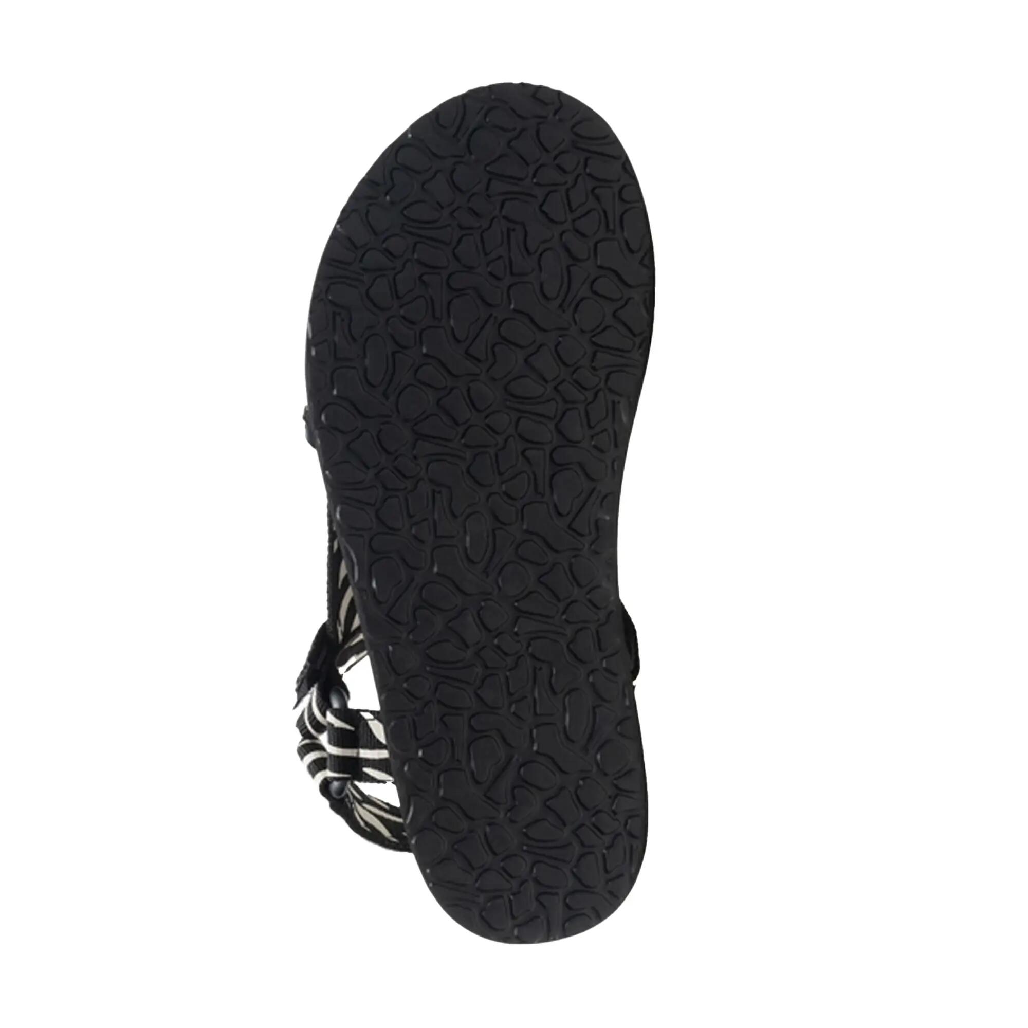 Womens/Ladies Zebra Print Sandals (Black/White) 6/6