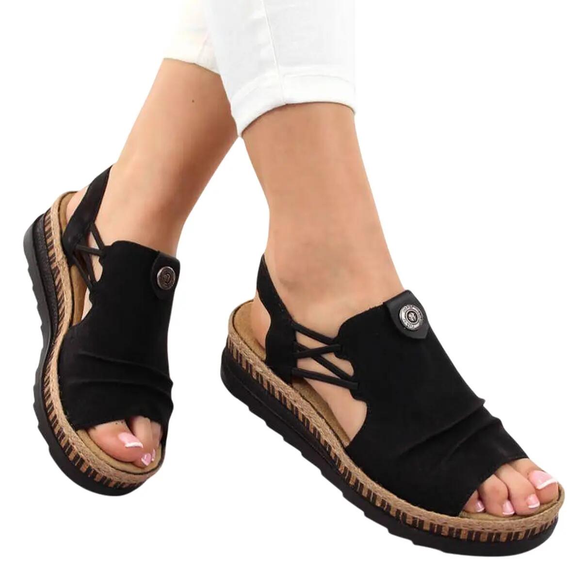 Sandalias de Poliuretano para Mujer Negro 5/5