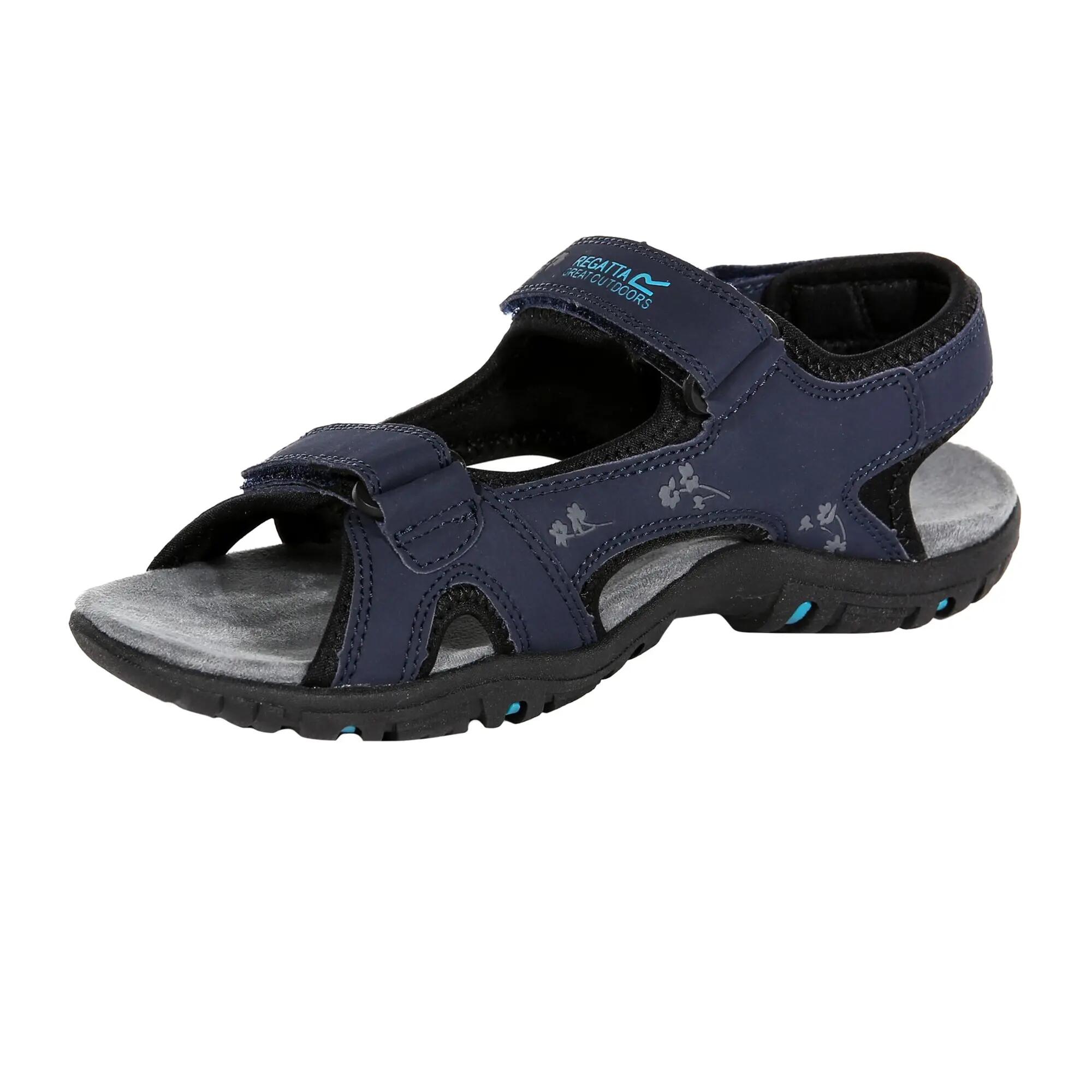 Vrouwen/dames Haris Sandalen (Marine / Zwart) 7/7