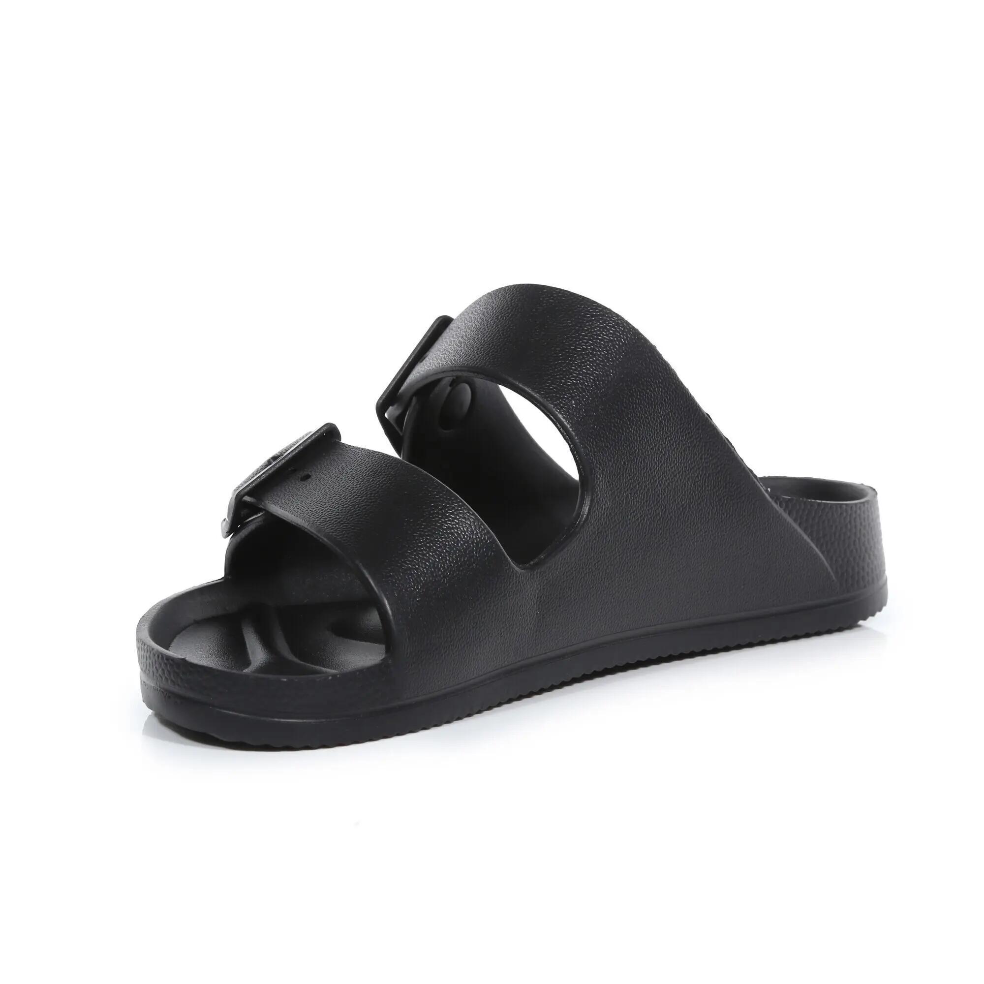 Sandalias Brooklyn Slipon Diseño Tiras Dobles para Mujer Negro 7/7