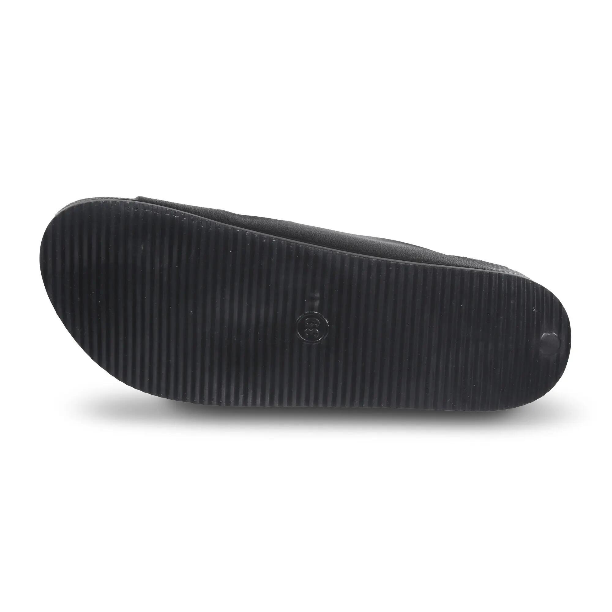 Sandalias Brooklyn Slipon Diseño Tiras Dobles para Mujer Negro 6/7
