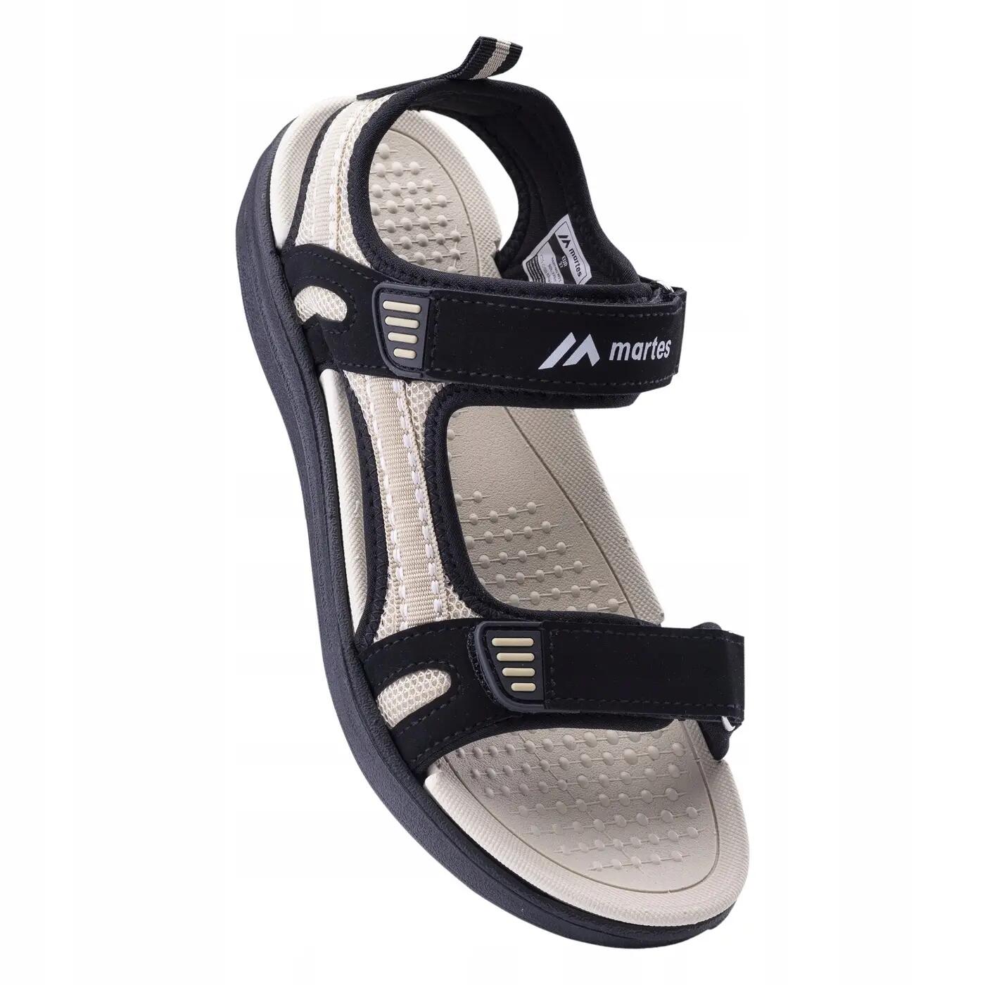 Dames Martibo sandalen (Zwart/Crème) 6/6