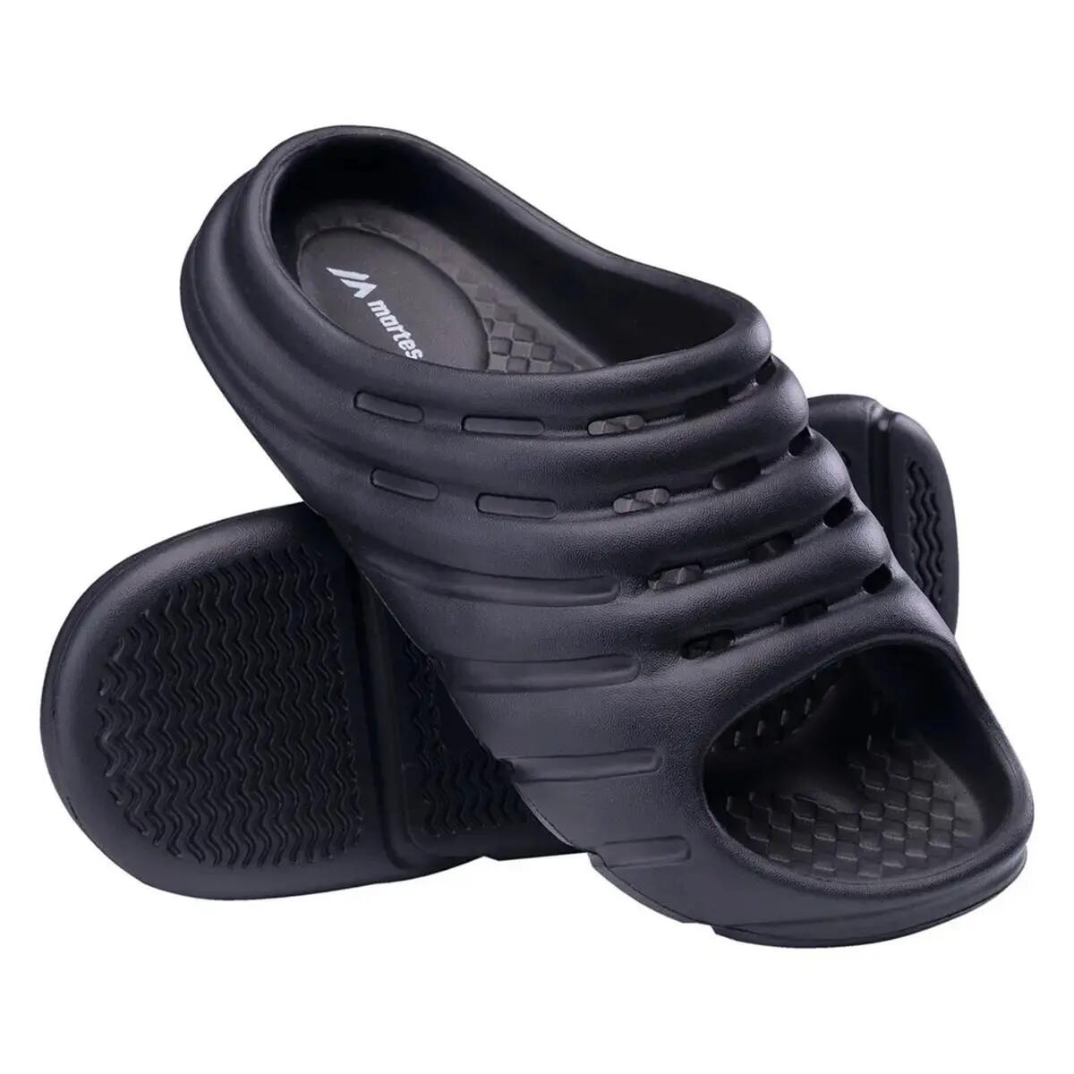 Chancletas Diseño Césped para Hombre Negro 5/5