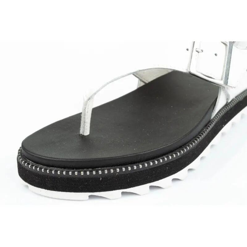 Sandalias de Cuero para Mujer Blanco 6/6