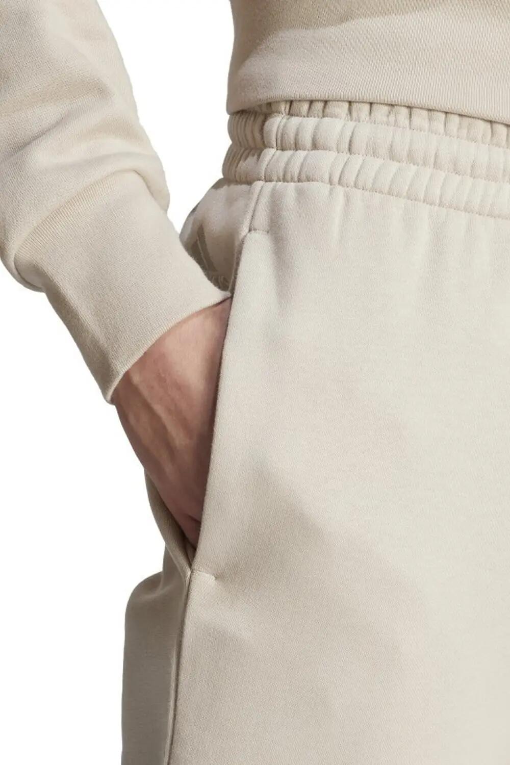 Adidas Essentials pantalón de felpa con puño ajustado y logo grande 3/3