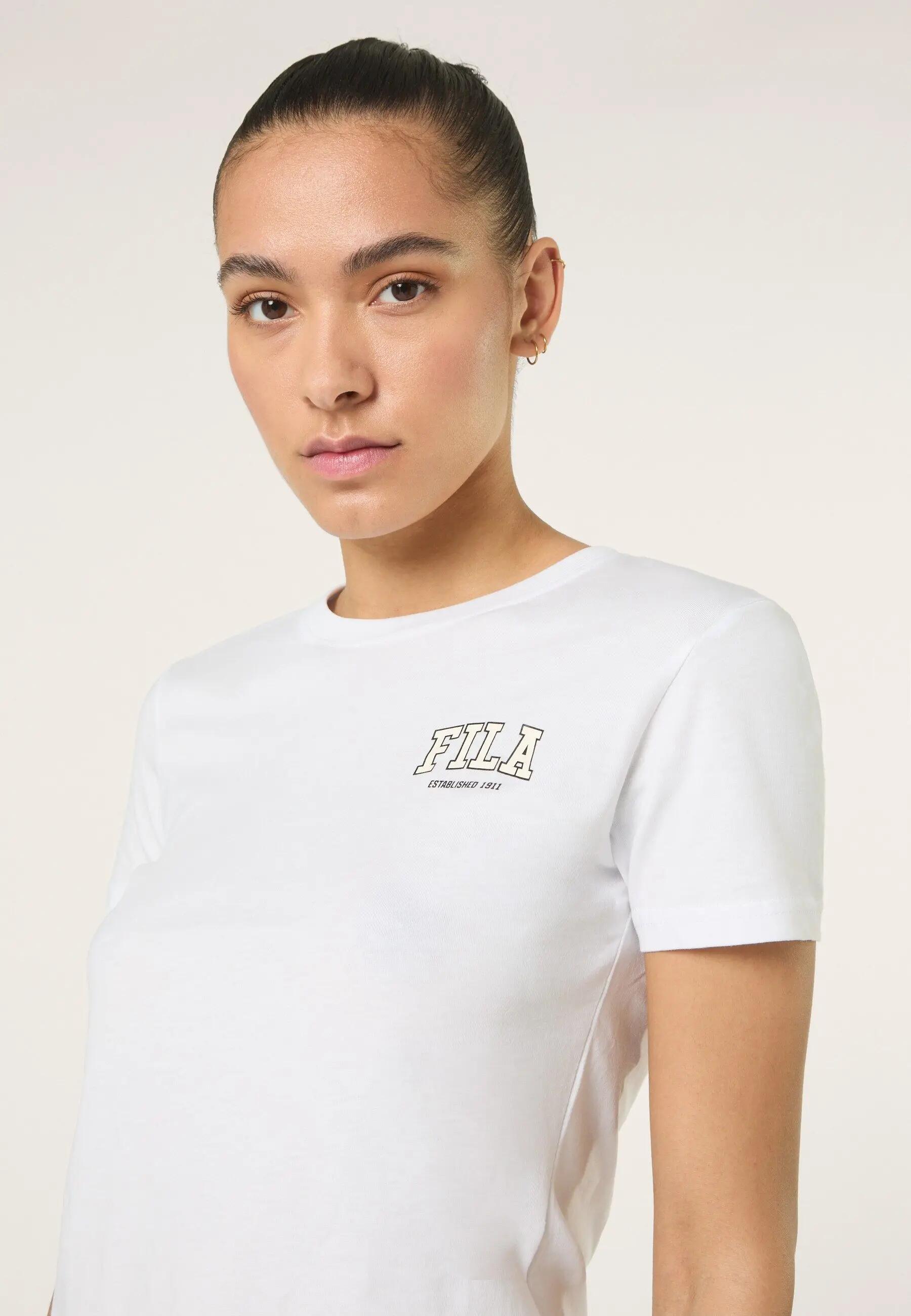 Camiseta Rifredi Slim Graphic – Camiseta feminina de manga curta – 100% algodão 6/6