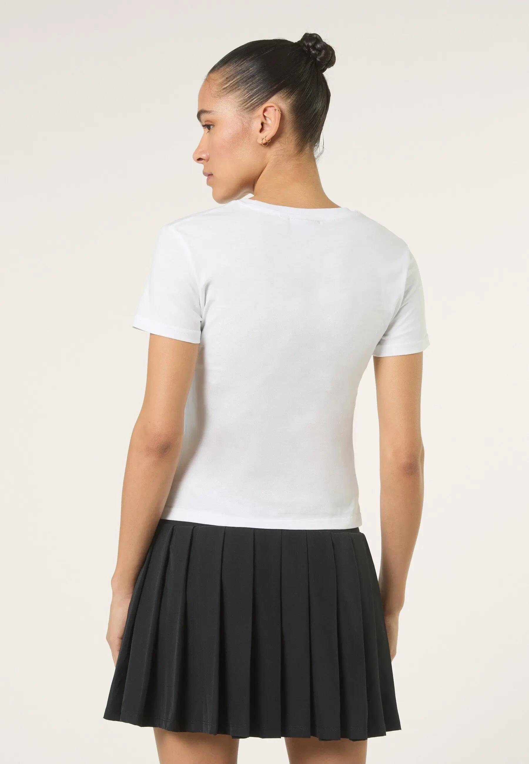 Camiseta Rifredi Slim Graphic – Camiseta feminina de manga curta – 100% algodão 4/6