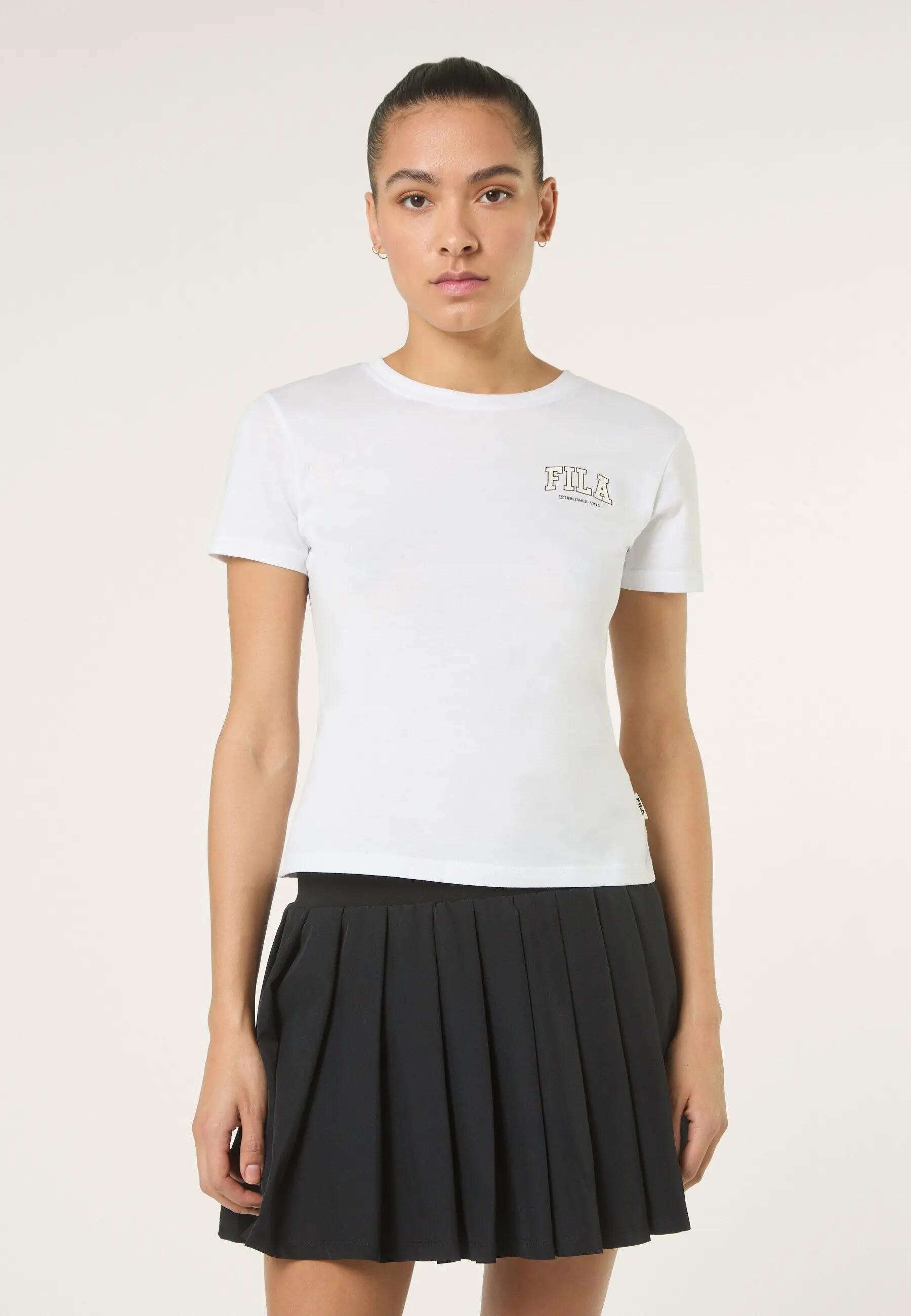 Camiseta Rifredi Slim Graphic – Camiseta feminina de manga curta – 100% algodão 3/6