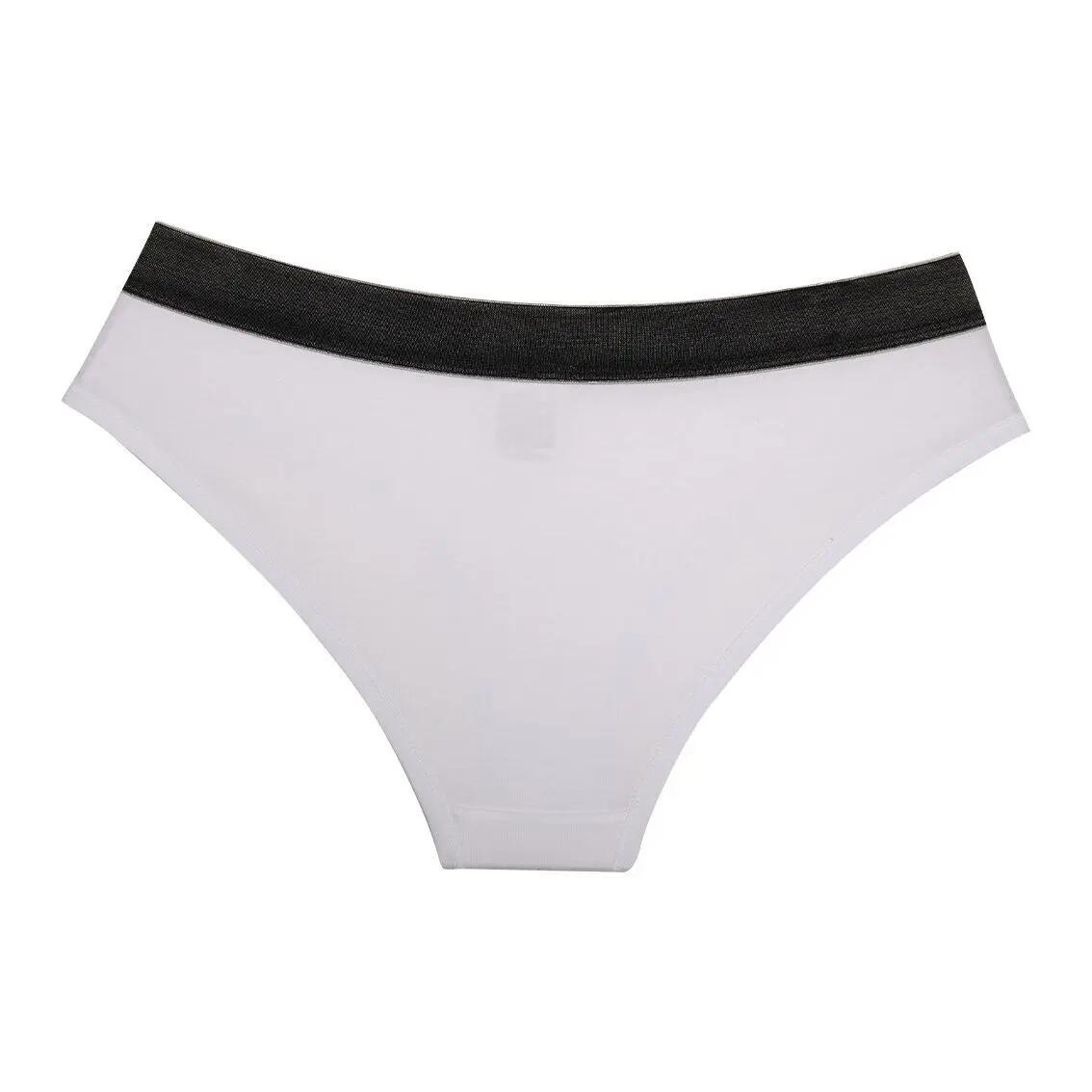 Calzoncillos de algodón liso para mujer Fila 2/3