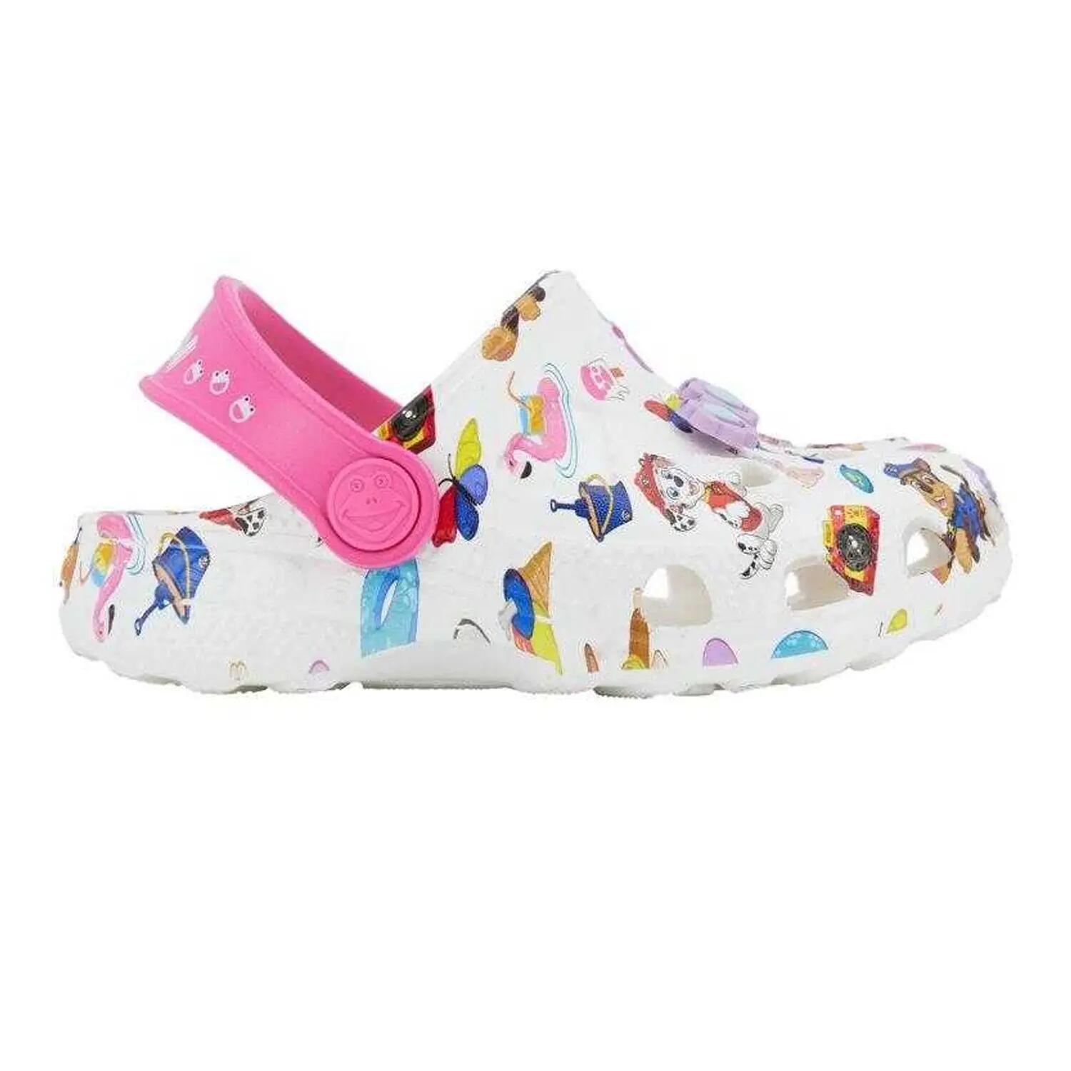 Sabots Motif/style La Pat´Patrouille Enfant (Blanc / Rose / Rosâtre) 3/6