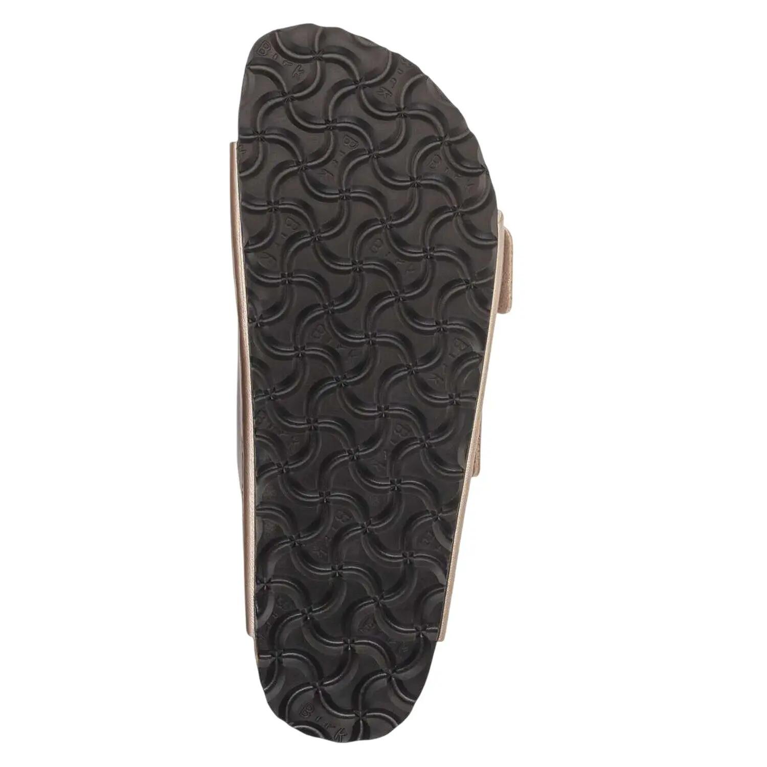 Dames Arizona Metallic Detail Suede Sandalen (Gouden) 5/6