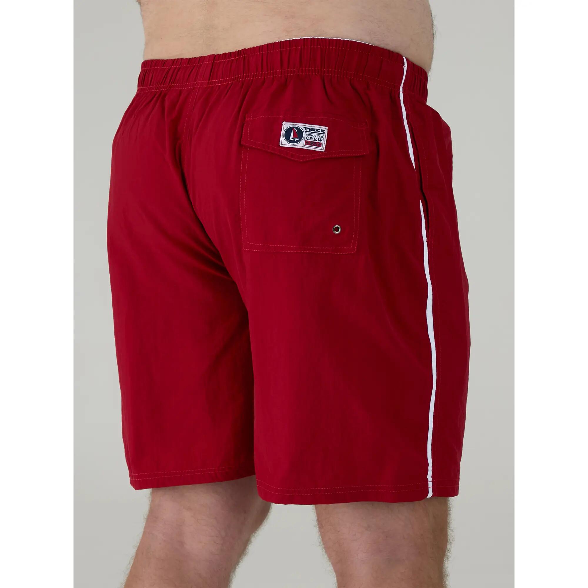 D555 Short De Bain Uni À Taille Élastiquée YARROW Homme (Rouge) 5/6