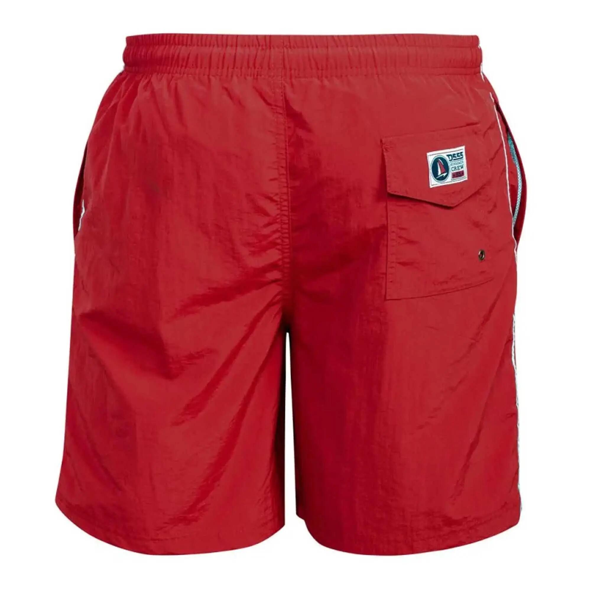 D555 Short De Bain Uni À Taille Élastiquée YARROW Homme (Rouge) 3/6