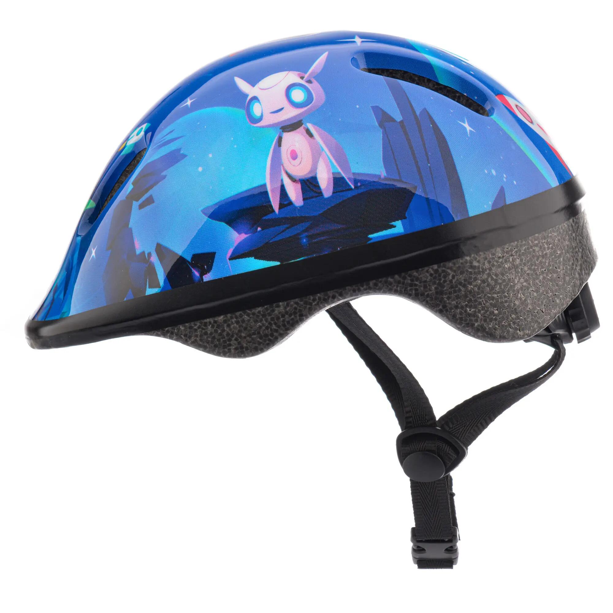 Capacete de bicicleta alienígena para crianças (Azul Marinho) 5/6