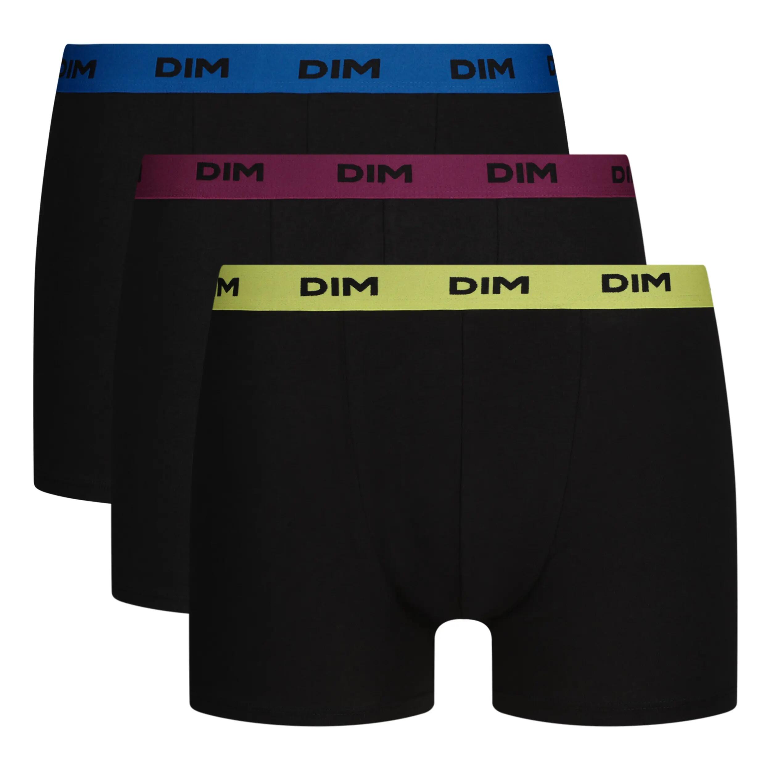 Dim Mix & Colors Boxershorts voor Heren - Zwart/Roze (3-pack) 3/3