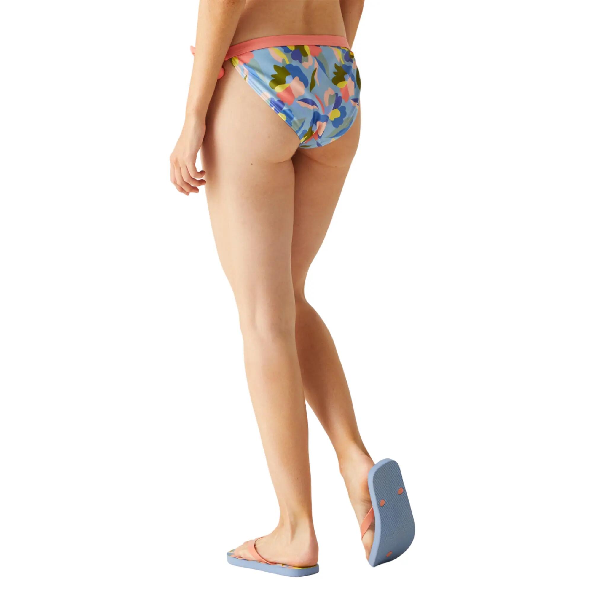 Slip Bikini Astratto Floreale Corda Donna Regatta Flavia Blu Verde Rosa 7/7